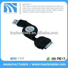 Retractable USB Date sync Charge Cable cord for apple iPhone 4 3GS 3